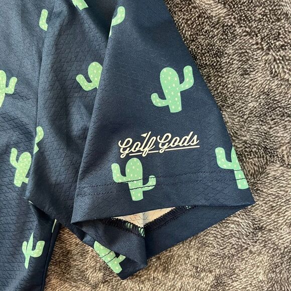 Golf Gods Australia Saguaro Cactus Cool Tech Polo Men's L Performance Golf - Picture 5 of 10